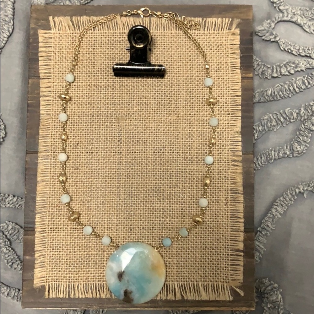 Stone pendant necklace - Picture 5 of 5